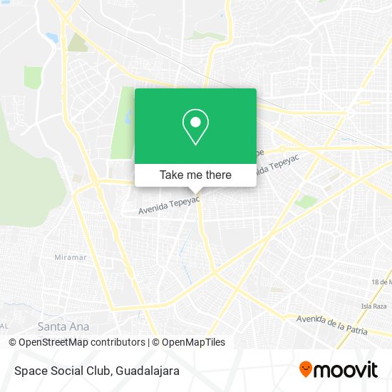 Space Social Club map