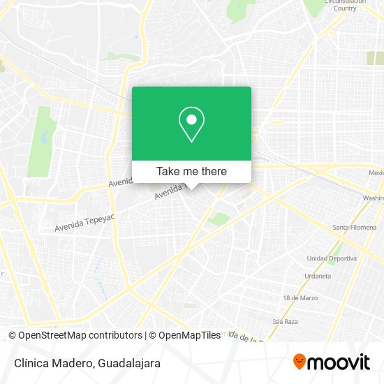 Clínica Madero map