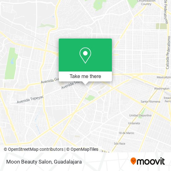 Mapa de Moon Beauty Salon