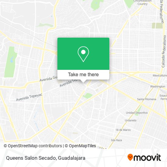 Queens Salon Secado map