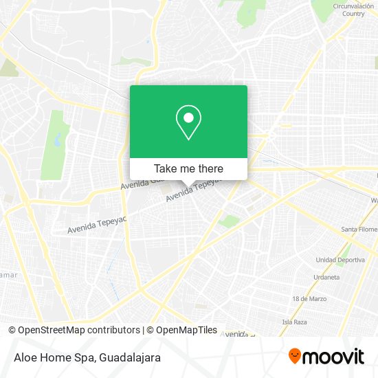 Aloe Home Spa map