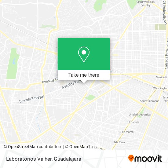 Laboratorios Valher map