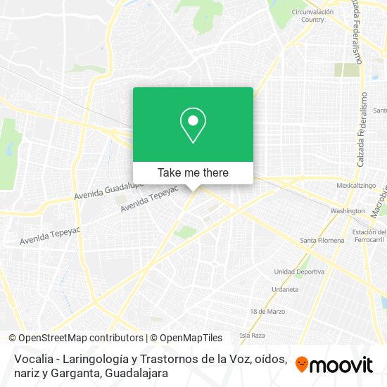 Mapa de Vocalia - Laringología y Trastornos de la Voz, oídos, nariz y Garganta