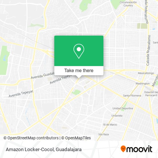 Mapa de Amazon Locker-Cocol