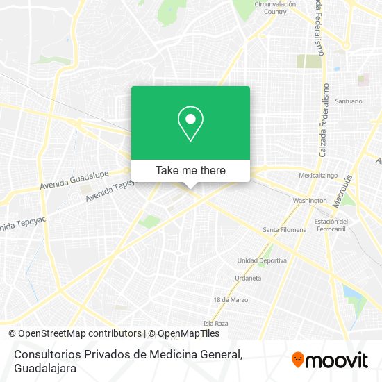 Mapa de Consultorios Privados de Medicina General