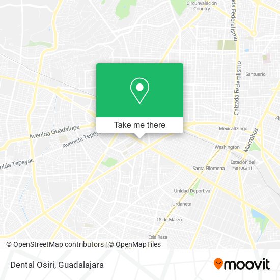 Mapa de Dental Osiri