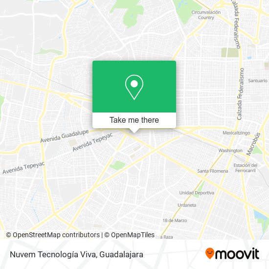 Nuvem Tecnología Viva map