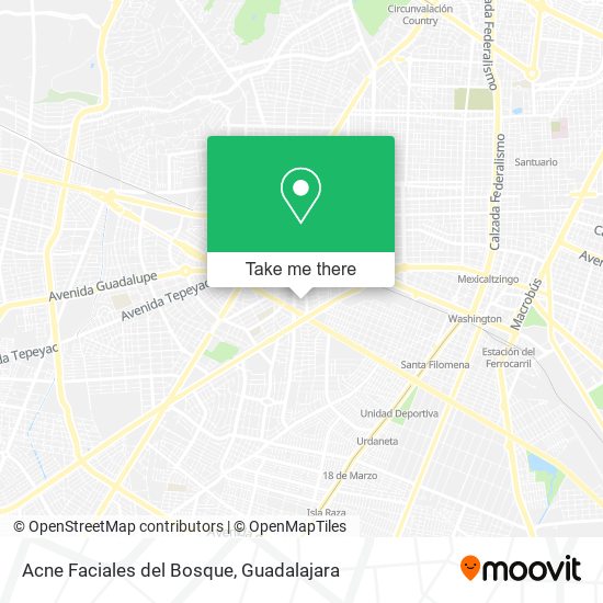 Acne Faciales del Bosque map