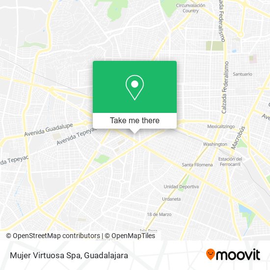 Mapa de Mujer Virtuosa Spa