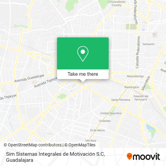 Mapa de Sim Sistemas Integrales de Motivación S.C