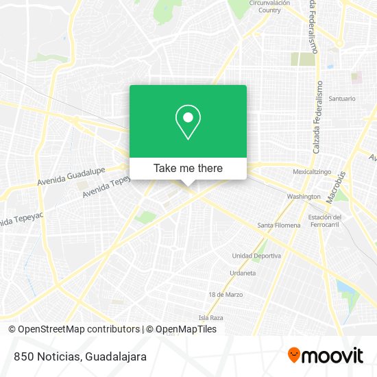 850 Noticias map