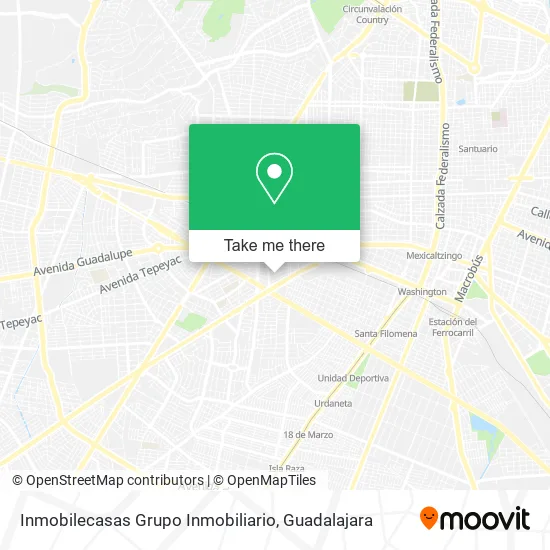 Mapa de Inmobilecasas Grupo Inmobiliario