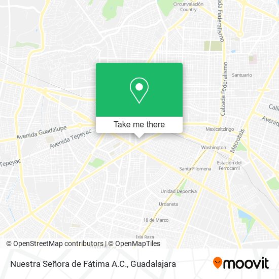 Mapa de Nuestra Señora de Fátima A.C.