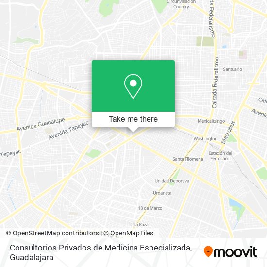 Mapa de Consultorios Privados de Medicina Especializada