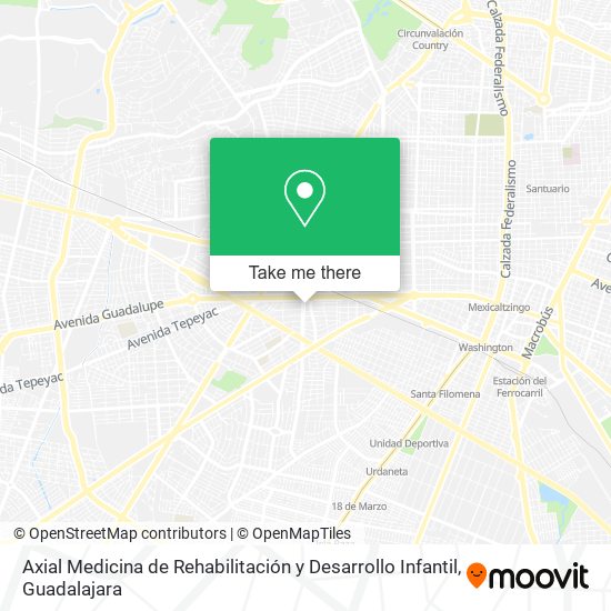 Mapa de Axial Medicina de Rehabilitación y Desarrollo Infantil