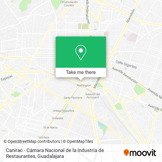 Mapa de Canirac - Cámara Nacional de la Industria de Restaurantes