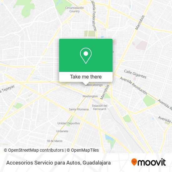 Accesorios Servicio para Autos map