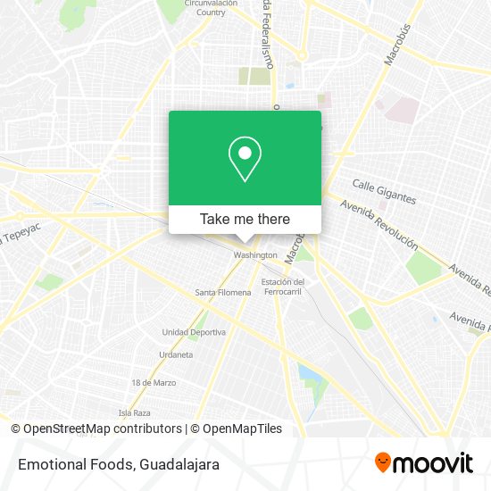 Mapa de Emotional Foods