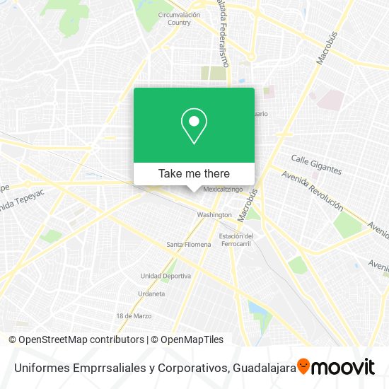 Uniformes Emprrsaliales y Corporativos map