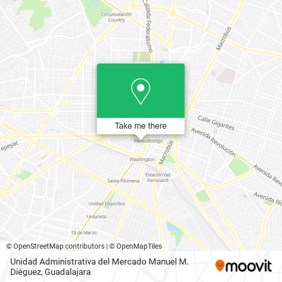 Unidad Administrativa del Mercado Manuel M. Diéguez map