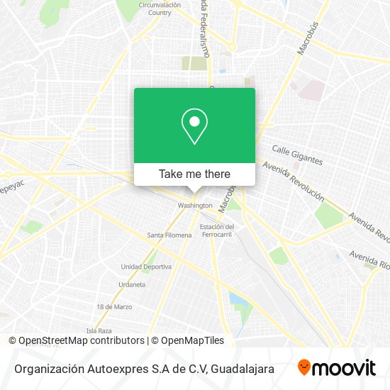 Mapa de Organización Autoexpres S.A de C.V