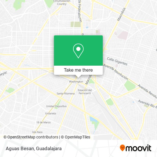 Aguas Besan map