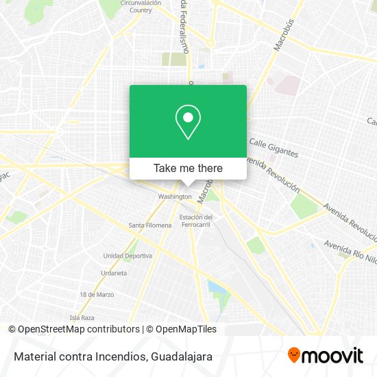 Material contra Incendios map