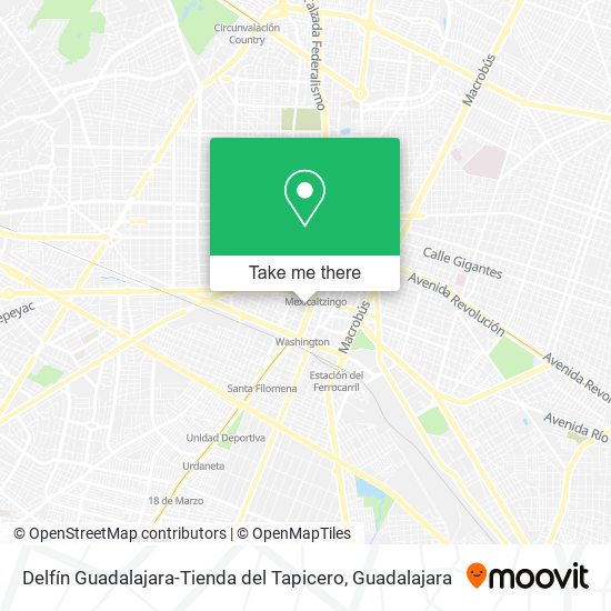 Mapa de Delfín Guadalajara-Tienda del Tapicero