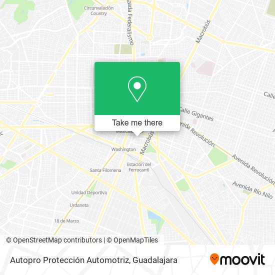 Autopro Protección Automotriz map