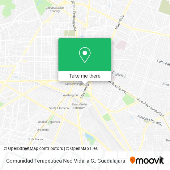 Comunidad Terapéutica Neo Vida, a.C. map