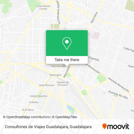 Consultores de Viajes Guadalajara map