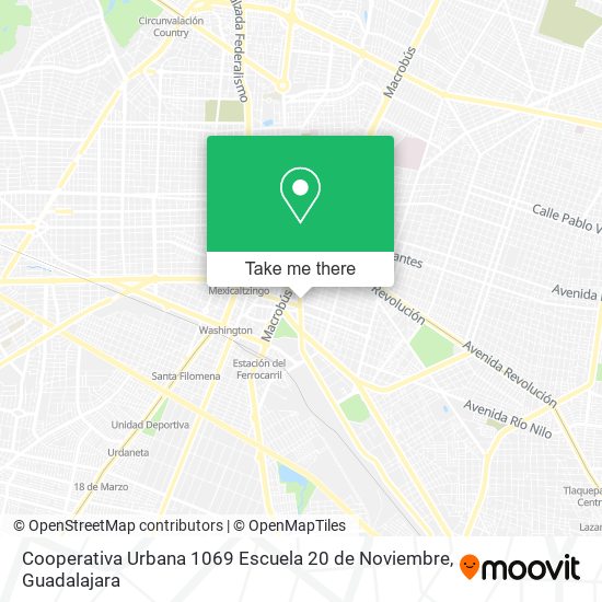 Cooperativa Urbana 1069 Escuela 20 de Noviembre map