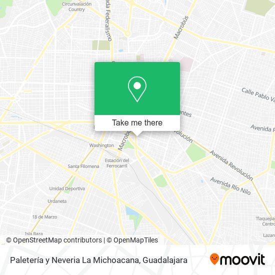 Paletería y Neveria La Michoacana map