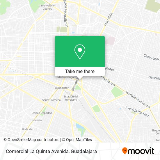 Mapa de Comercial La Quinta Avenida