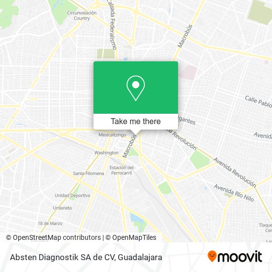 Mapa de Absten Diagnostik SA de CV
