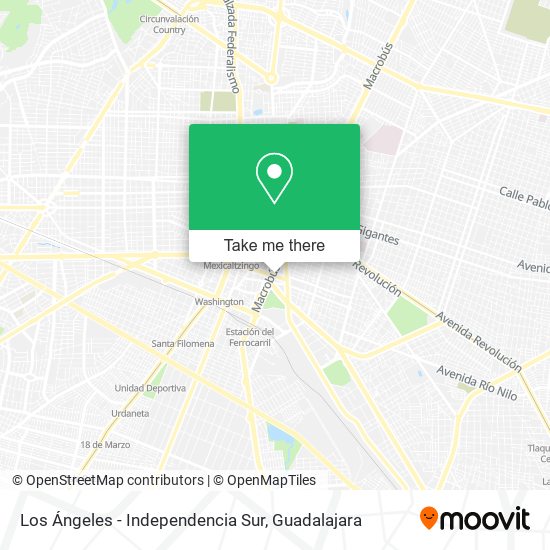 Mapa de Los Ángeles - Independencia Sur