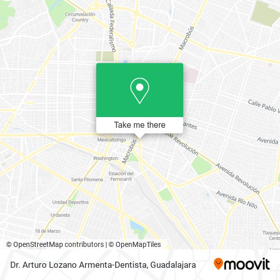 Dr. Arturo Lozano Armenta-Dentista map