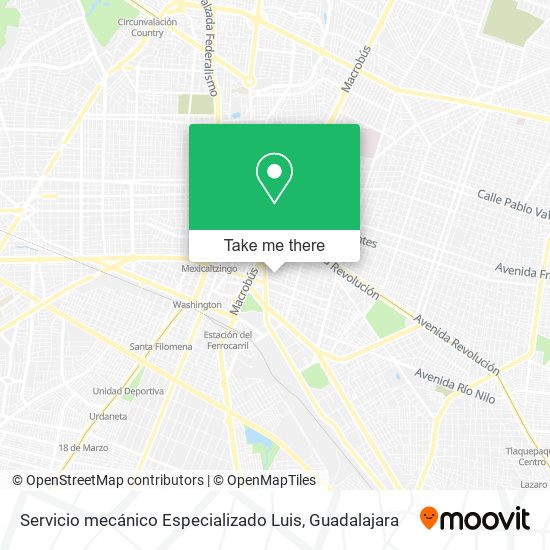 Mapa de Servicio mecánico Especializado Luis