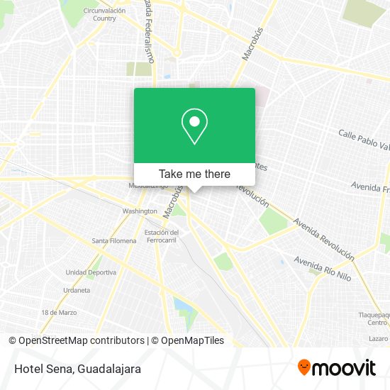 Hotel Sena map