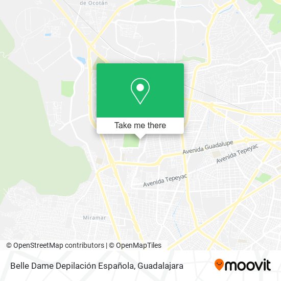 Belle Dame Depilación Española map