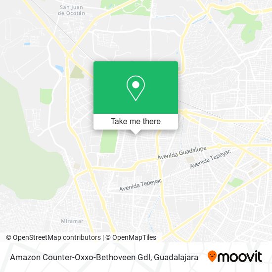 Amazon Counter-Oxxo-Bethoveen Gdl map