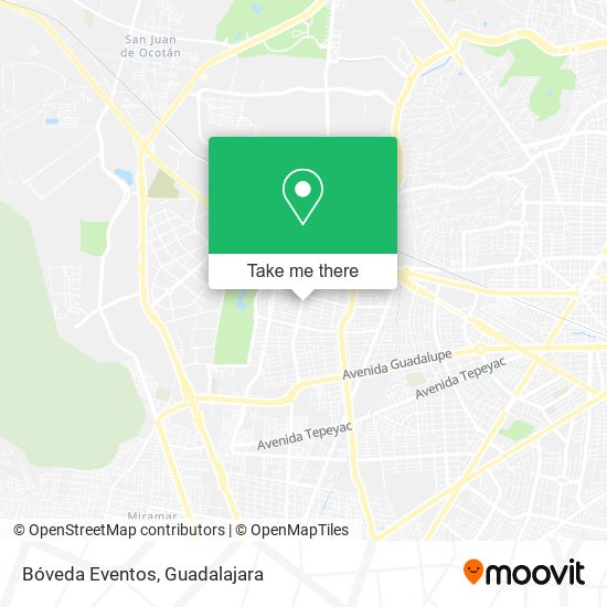 Bóveda Eventos map