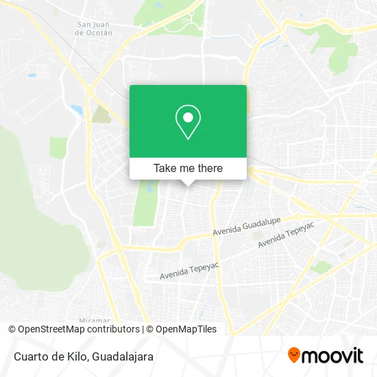 Cuarto de Kilo map