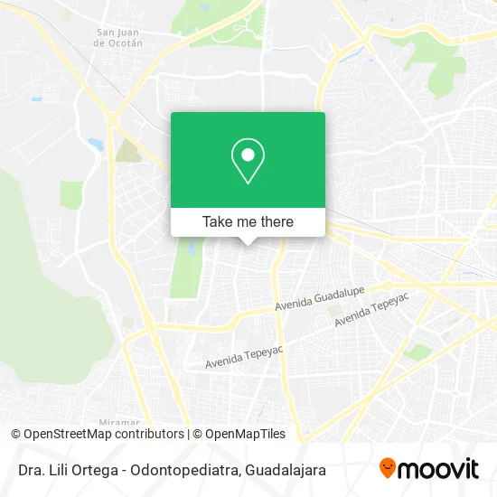 Dra. Lili Ortega - Odontopediatra map
