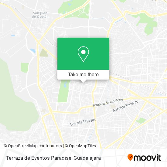 Mapa de Terraza de Eventos Paradise