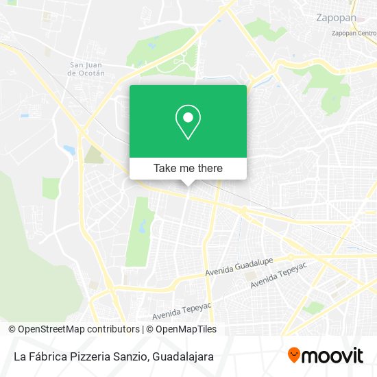 La Fábrica Pizzeria Sanzio map