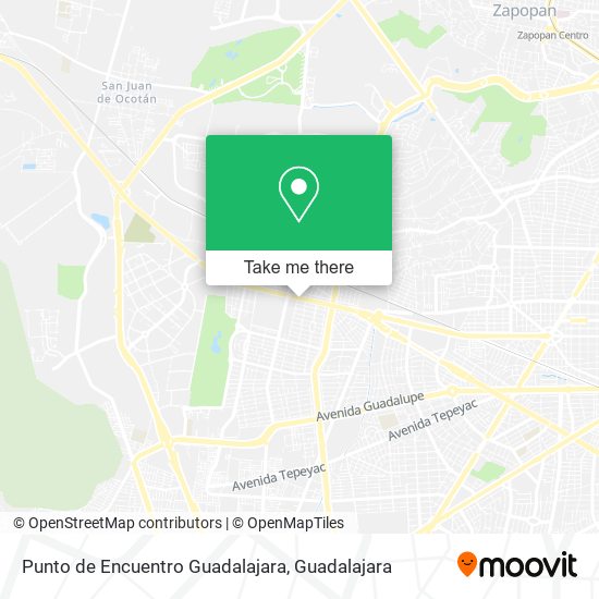 Mapa de Punto de Encuentro Guadalajara