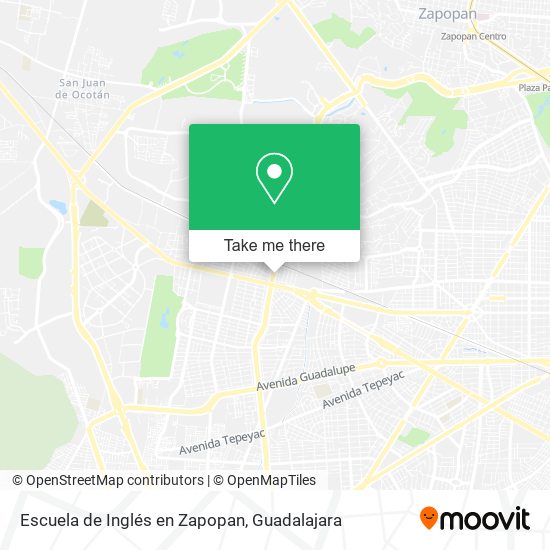 Escuela de Inglés en Zapopan map