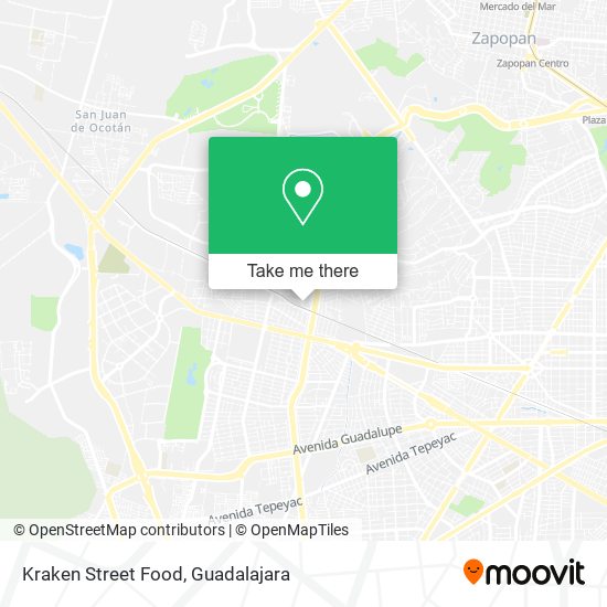 Kraken Street Food map