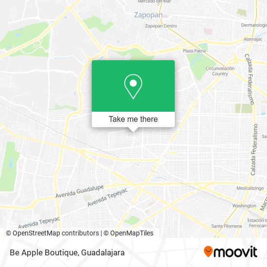 Mapa de Be Apple Boutique